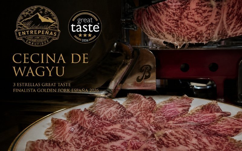 Cecina de Wagyu de Embutidos Entrepeñas finalista GOLDEN FORK ESPAÑA